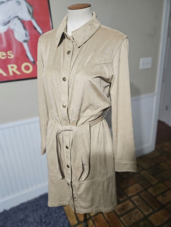 Canyon Retreat Jackets & Blazers - Canyon Retreat Faux Suede Jacket Petite Medium